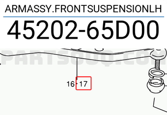 Suzuki 4520265D00 ARMASSY.FRONTSUSPENSIONLH