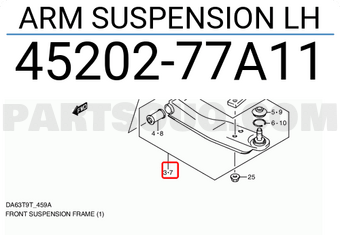 Suzuki 4520277A11 ARM SUSPENSION LH