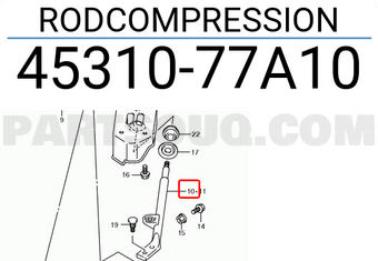 Suzuki 4531077A10 RODCOMPRESSION