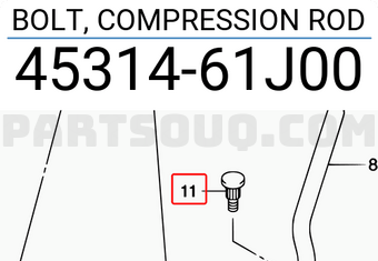 Suzuki 4531461J00 BOLT, COMPRESSION ROD