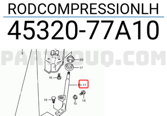 Suzuki 4532077A10 RODCOMPRESSIONLH