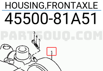 Suzuki 4550081A51 HOUSING,FRONTAXLE