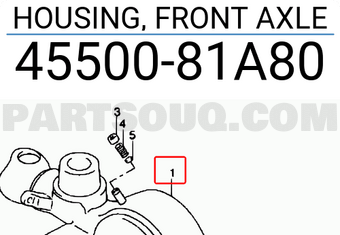 Suzuki 4550081A80 HOUSING, FRONT AXLE