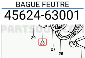 Suzuki 4562463001 BAGUE FEUTRE