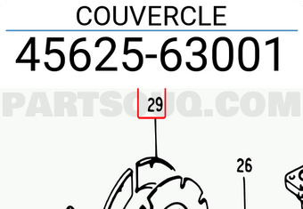 Suzuki 4562563001 COUVERCLE