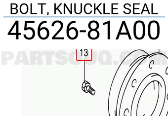 Suzuki 4562681A00 BOLT, KNUCKLE SEAL