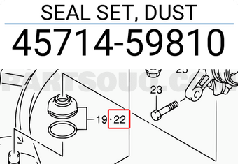 Suzuki 4571459810 SEAL SET, DUST