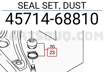 Suzuki 4571468810 SEAL SET, DUST