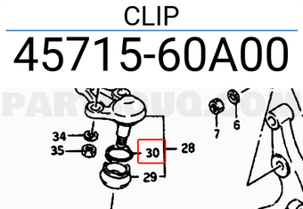 Suzuki 4571560A00 CLIP