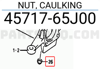 Suzuki 4571765J00 NUT, CAULKING