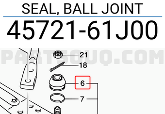 Suzuki 4572161J00 SEAL, BALL JOINT