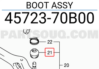 Suzuki 4572370B00 BOOT ASSY