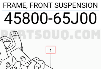 Suzuki 4580065J00 FRAME, FRONT SUSPENSION