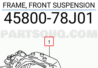 Suzuki 4580078J01 FRAME, FRONT SUSPENSION
