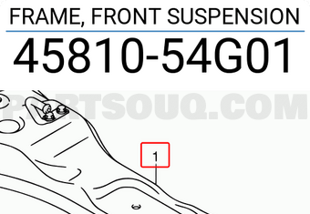 Suzuki 4581054G01 FRAME, FRONT SUSPENSION
