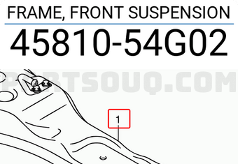 Suzuki 4581054G02 FRAME, FRONT SUSPENSION