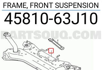 Suzuki 4581063J10 FRAME, FRONT SUSPENSION