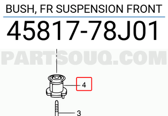 Suzuki 4581778J01 BUSH, FR SUSPENSION FRONT
