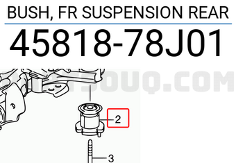 Suzuki 4581878J01 BUSH, FR SUSPENSION REAR