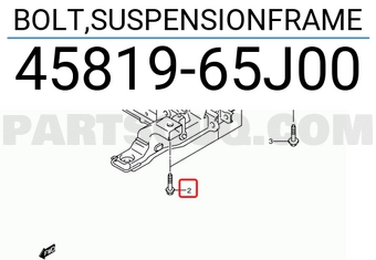 Suzuki 4581965J00 BOLT,SUSPENSIONFRAME