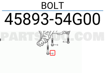 Suzuki 4589354G00 BOLT