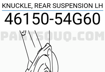 Suzuki 4615054G60 KNUCKLE, REAR SUSPENSION LH