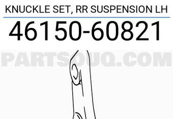 Suzuki 4615060821 KNUCKLE SET, RR SUSPENSION LH