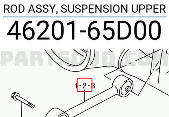 Suzuki 4620165D00 ROD ASSY, SUSPENSION UPPER