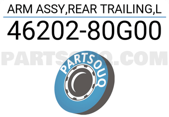 Suzuki 4620280G00 ARM ASSY,REAR TRAILING,L