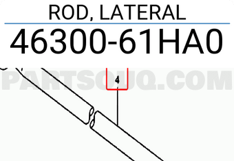 Suzuki 4630061HA0 ROD, LATERAL