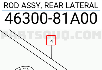 Suzuki 4630081A00 ROD ASSY, REAR LATERAL