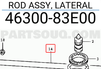 Suzuki 4630083E00 ROD ASSY, LATERAL