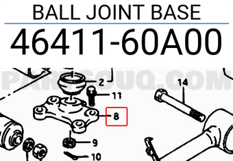 Suzuki 4641160A00 BALL JOINT BASE
