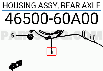 Suzuki 4650060A00 HOUSING ASSY, REAR AXLE