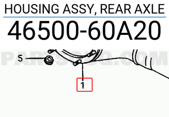 Suzuki 4650060A20 HOUSING ASSY, REAR AXLE