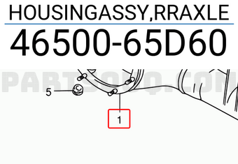Suzuki 4650065D60 HOUSINGASSY,RRAXLE