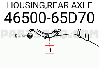 Suzuki 4650065D70 HOUSING,REAR AXLE