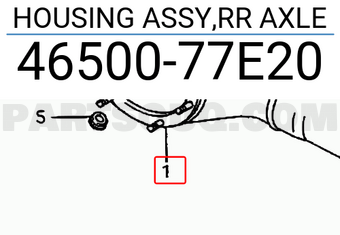 Suzuki 4650077E20 HOUSING ASSY,RR AXLE