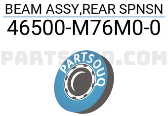 Suzuki 46500M76M00 BEAM ASSY,REAR SPNSN