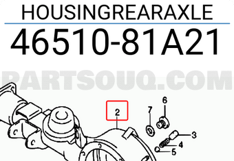 Suzuki 4651081A21 HOUSINGREARAXLE