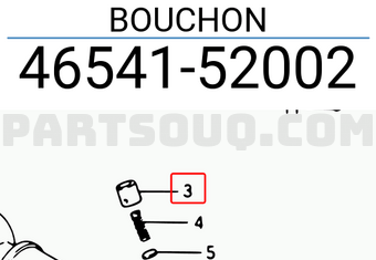 Suzuki 4654152002 BOUCHON