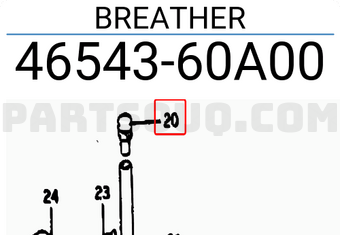 Suzuki 4654360A00 BREATHER