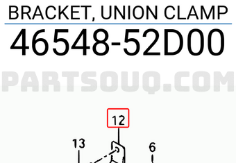 Suzuki 4654852D00 BRACKET, UNION CLAMP