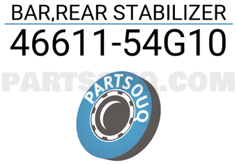 Suzuki 4661154G10 BAR,REAR STABILIZER