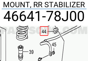 Suzuki 4664178J00 MOUNT, RR STABILIZER