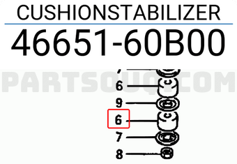 Suzuki 4665160B00 CUSHIONSTABILIZER