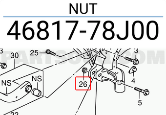 Suzuki 4681778J00 NUT
