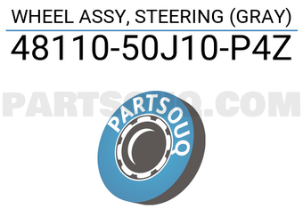Suzuki 4811050J10P4Z WHEEL ASSY, STEERING (GRAY)