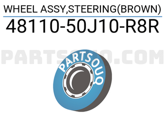 Suzuki 4811050J10R8R WHEEL ASSY,STEERING(BROWN)