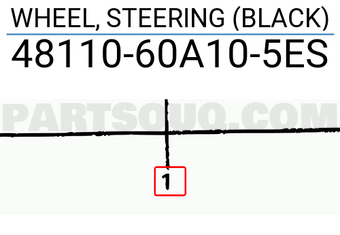 Suzuki 4811060A105ES WHEEL, STEERING (BLACK)